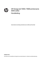 HP DesignJet T600 Series Handleiding