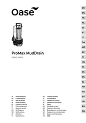 Oase ProMax MudDrain 25000 Handleiding Voor Inbedrijfstelling