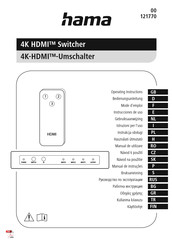 Hama 00121770 Gebruiksaanwijzing