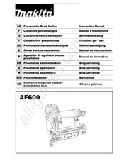 Makita AF600 Gebruiksaanwijzing