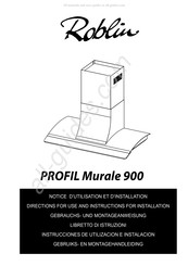 ROBLIN PROFIL Murale 900 Gebruiks- En Montagehandleiding