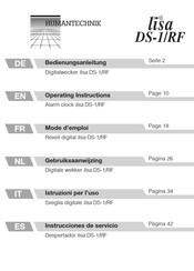 HumanTechnik lisa DS-1/RF Gebruiksaanwijzing