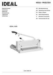 KRUG+PRIESTER IDEAL 4300 Gebruiksaanwijzing