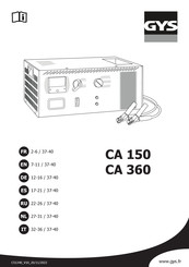 GYS CA 360 Handleiding