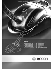 Bosch BSG 8 Series Gebruiksaanwijzing