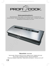 Profi Cook PC-VK 1015 Gebruiksaanwijzing