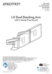 Ergotron LX Dual Stacking Arm Gebruikersgids