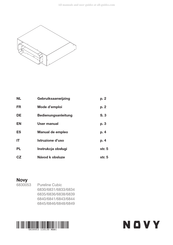 Novy Pureline Cubic 6840 Gebruiksaanwijzing