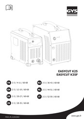 GYS EASYCUT K25 Handleiding