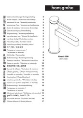 Hansgrohe Finoris 100 76013 Series Gebruiksaanwijzing