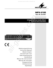 Monacor MPX-6100 Gebruiksaanwijzing