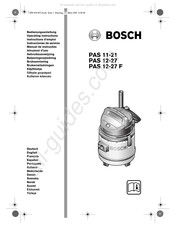 Bosch PAS 12-27 Gebruiksaanwijzing