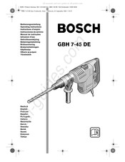 Bosch GBH 7-45 DE Gebruiksaanwijzing