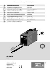 Gude 20063 Vertaling Van De Originele Gebruiksaanwijzing