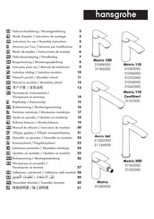 Hansgrohe Metris 110 31204000 Gebruiksaanwijzing