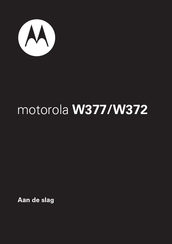 Motorola W372 Snel Aan De Slag