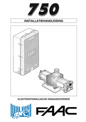 FAAC 750 Installatiehandleiding