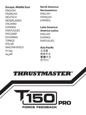 Thrustmaster T 150 PRO FORCE FEEDBACK Gebruikershandleiding