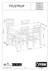 Jysk TYLSTRUP 3698918 Handleiding