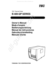 Toshiba B-480-QP Series Gebruikershandleiding