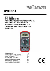 Velleman DVM851 Gebruikershandleiding