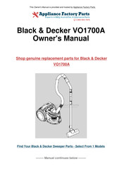 Black & Decker VO1700A Handleiding