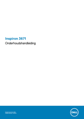 Dell Inspiron 3671 Onderhoudshandleiding