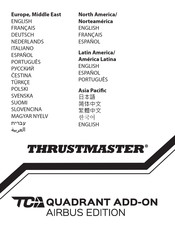 Thrustmaster TCA Quadrant Add-on Airbus Edition Gebruikershandleiding