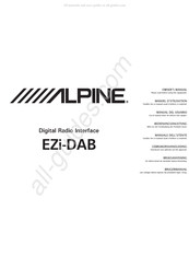 Alpine EZi-DAB Gebruikershandleiding