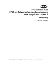 Hach 5740 sc Handleiding