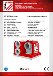HOLZMANN-MASCHINEN BSG13E Gebruiksaanwijzing