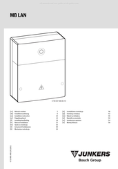 Bosch JUNKERS MB LAN Installatiehandleiding