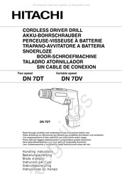 Hitachi DN 7DT Gebruiksaanwijzing