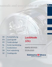 Simons Voss Technologies LockNode Korte Handleiding