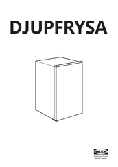 IKEA DJUPFRYSA Handleiding
