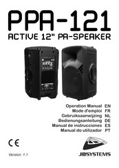 JB Systems PPA-121 Gebruiksaanwijzing