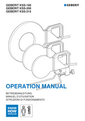 Geberit KSS-315 Handleiding