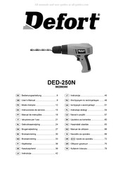 Defort DED-250N Gebruiksaanwijzing