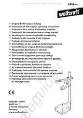 Wolfcraft 3406 000 Vertaling Van Het Oorspronkelijke Handleiding