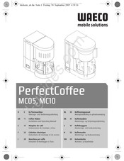 Waeco PerfectCoffee MC10 Montagehandleiding En Gebruiksaanwijzing