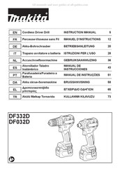 Makita DF332D Gebruiksaanwijzing