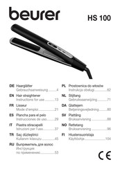 Beurer HS 100 Gebruiksaanwijzing