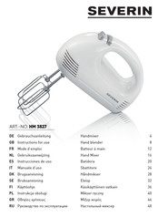 SEVERIN HM 3827 Gebruiksaanwijzing