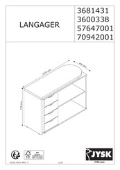 Jysk LANGAGER 3681431 Handleiding