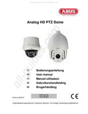 Abus Analog HD PTZ Dome Gebruikershandleiding