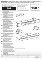 trendteam TOP 1587-001-02 Montage-Instructie