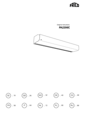 Frico PA2200C Montage- En Bedieningsinstructie