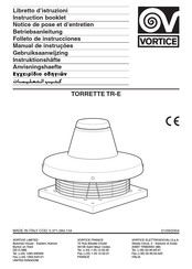 Vortice TORRETTE TR-E Gebruiksaanwijzing