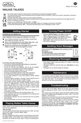 eKids 207 Series Korte Handleiding