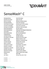 DURAVIT SensoWash C 610001 Series Montagehandleiding